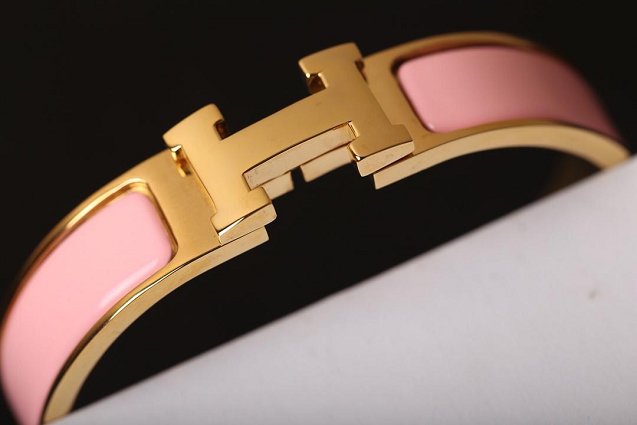 Hermes clic H bracelet H700001 pink