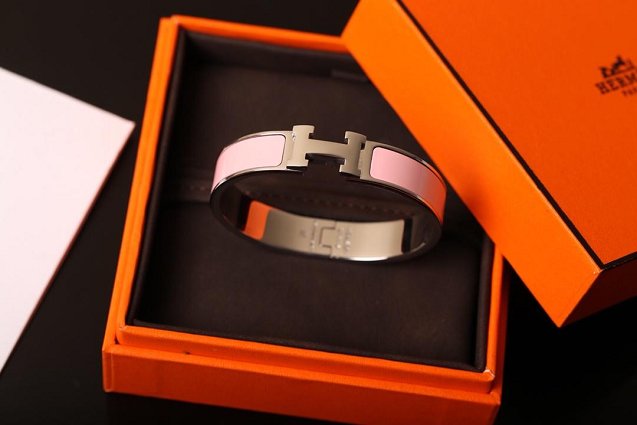 Hermes clic H bracelet H700001 pink
