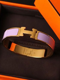 Hermes clic H bracelet H700001 purple