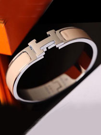 Hermes clic H bracelet H700001 white