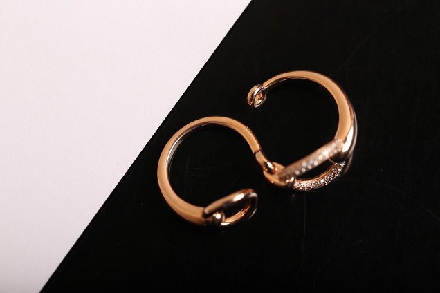 Hermes filet dor double ring H215601