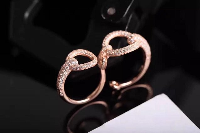 Hermes filet dor double ring H215601