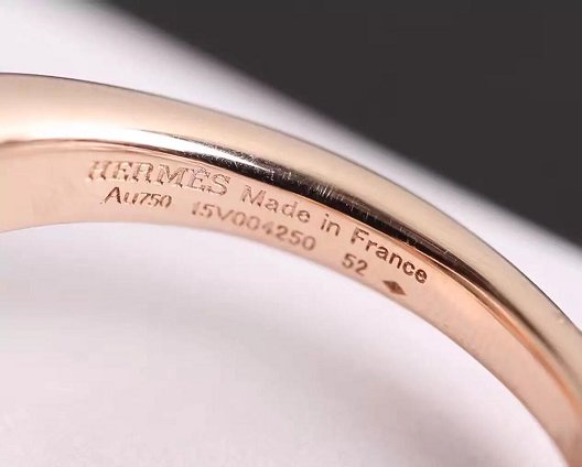 Hermes filet dor double ring H215601