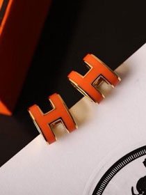 Hermes top quality H earrings H217599 orange