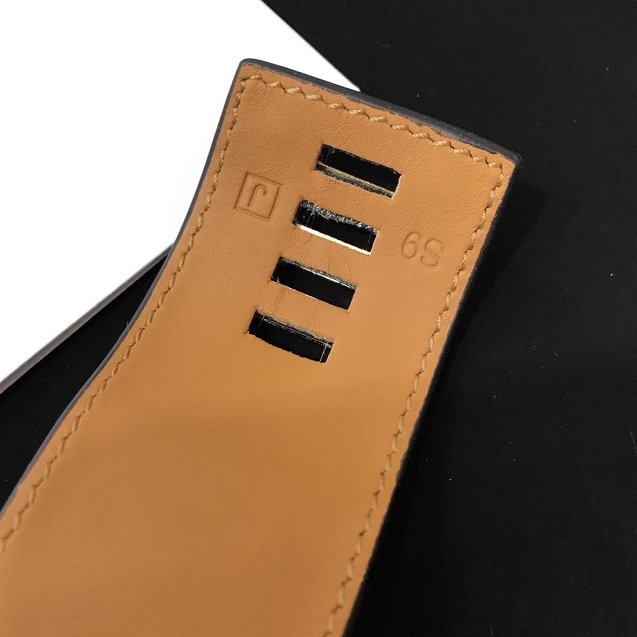 Herems crocodile leather CDC bracelet H109025 black