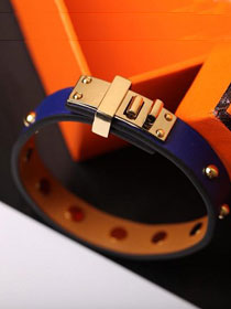 Herems togo leather kelly bracelet H109028 blue