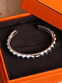 Hermes calfskin Etrier choker bracelet H117419 black