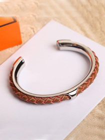 Hermes calfskin Etrier choker bracelet H117419 khaki