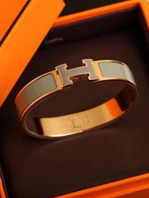 Hermes clic H bracelet H700002 grey