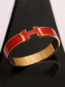 Hermes clic H bracelet H700002 red