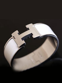 Hermes clic clac H bracelet H300001 white