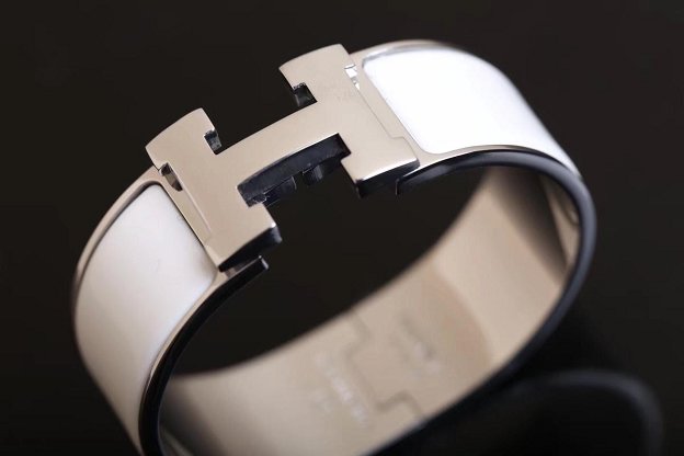 Hermes clic clac H bracelet H300001 white