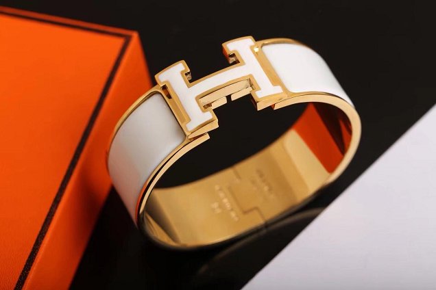 Hermes clic clac H bracelet H300002 white