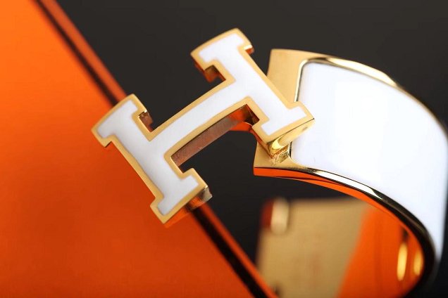Hermes clic clac H bracelet H300002 white