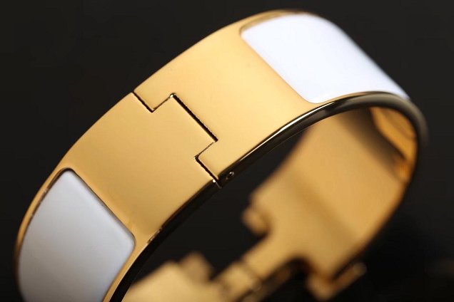 Hermes clic clac H bracelet H300002 white