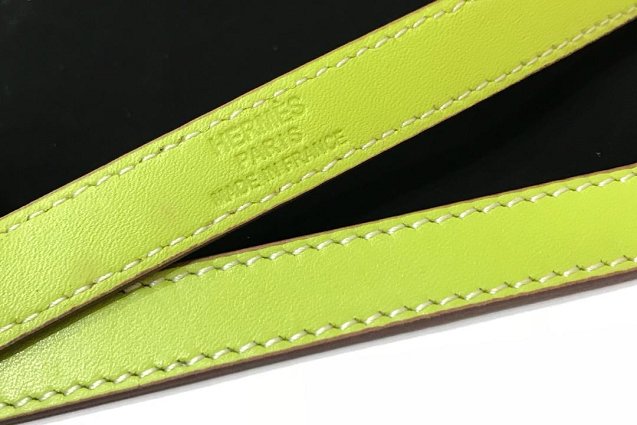 Hermes togo leather kelly double tour bracelet H064642 green