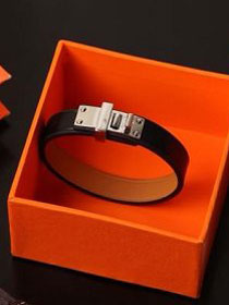 Hermes mini dog  clous ronds bracelet H071679 black
