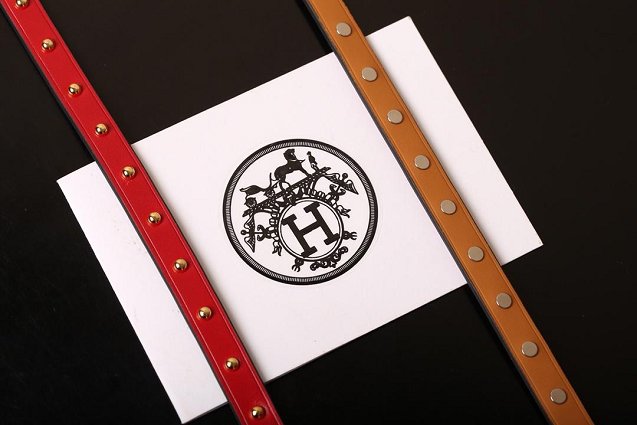 Hermes mini dog  double rour bracelet H071673 red