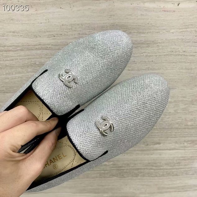 CC fabric loafers G32948 grey