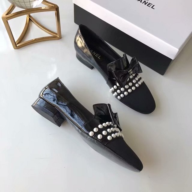 2019 CC lambskin loafers G34787 black