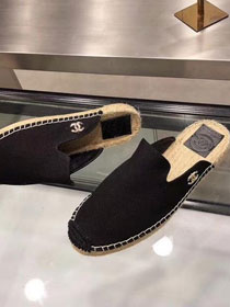 2019 CC canvas espadrilles G34432 black