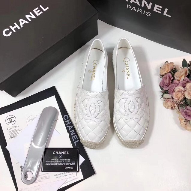 CC original lambskin espadrilles G29768 white