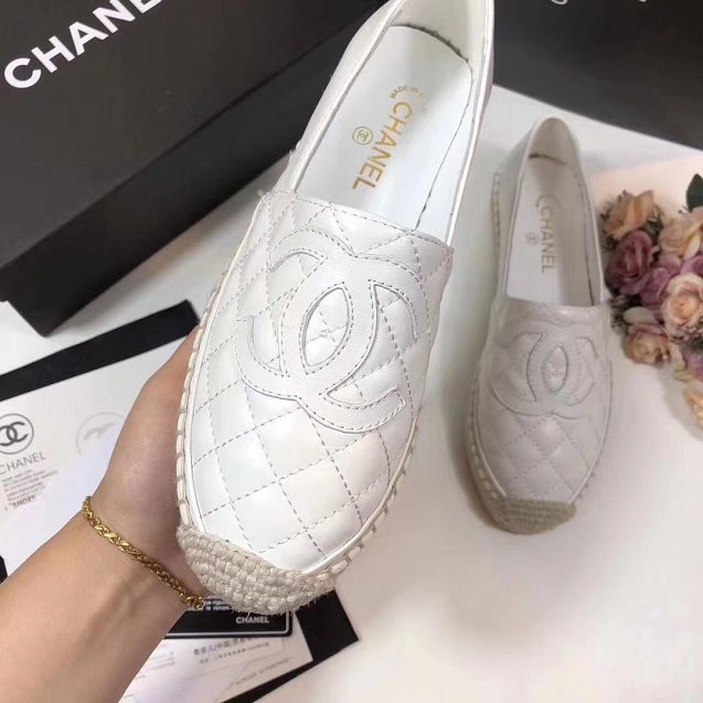 CC original lambskin espadrilles G29768 white