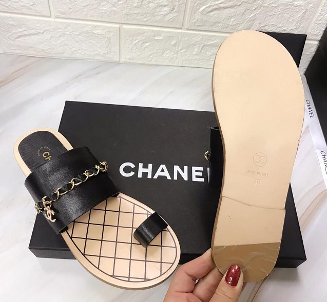 CC original lambskin mules G34407 black