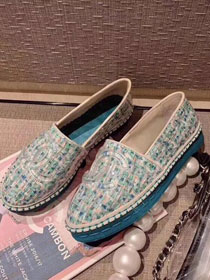 CC tweed PVC espadrilles G34819 blue