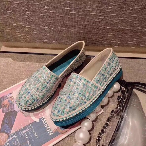 CC tweed PVC espadrilles G34819 blue