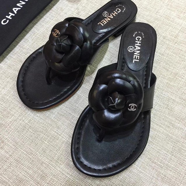 CC original lambskin sandals G34662 black