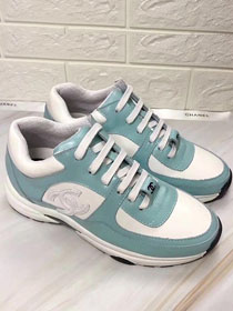 2019 CC calfskin sneakers G34361 light blue