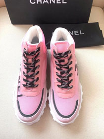 2019 CC fabric sneakers G35059 pink