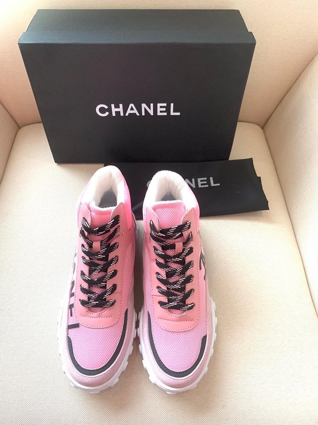 2019 CC fabric sneakers G35059 pink