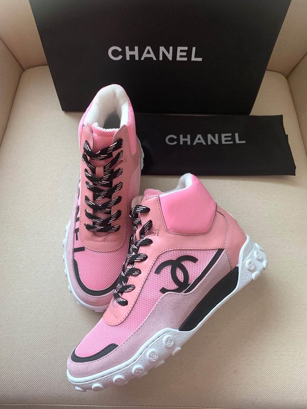 2019 CC fabric sneakers G35059 pink