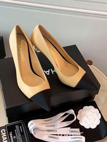 CC lambskin pumps G34885 apricot