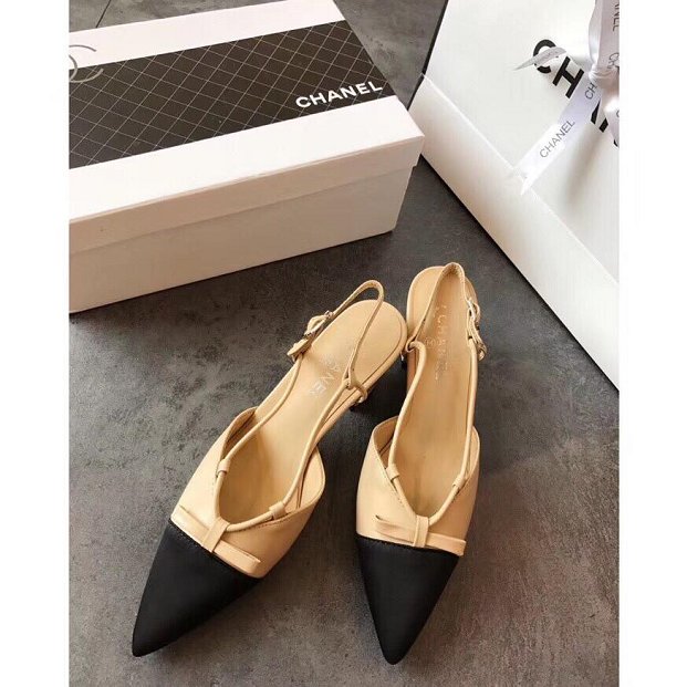 CC original lambskin slingbacks G31320 apricot