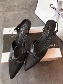 2019 CC lambskin slingbacks G31320 black