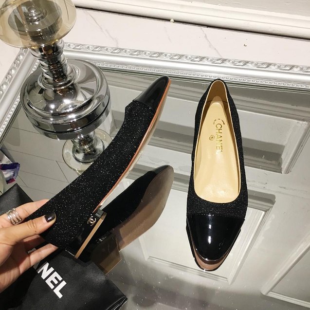 CC tweed ballerinas G35163 black
