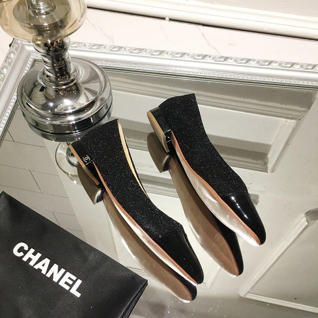 CC tweed ballerinas G35163 black
