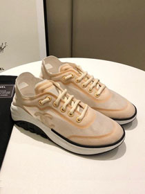 CC mesh&lycra sneakers G34763 apricot