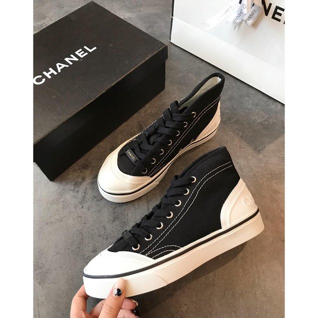 2019 CC denim sneakers G34558 black 