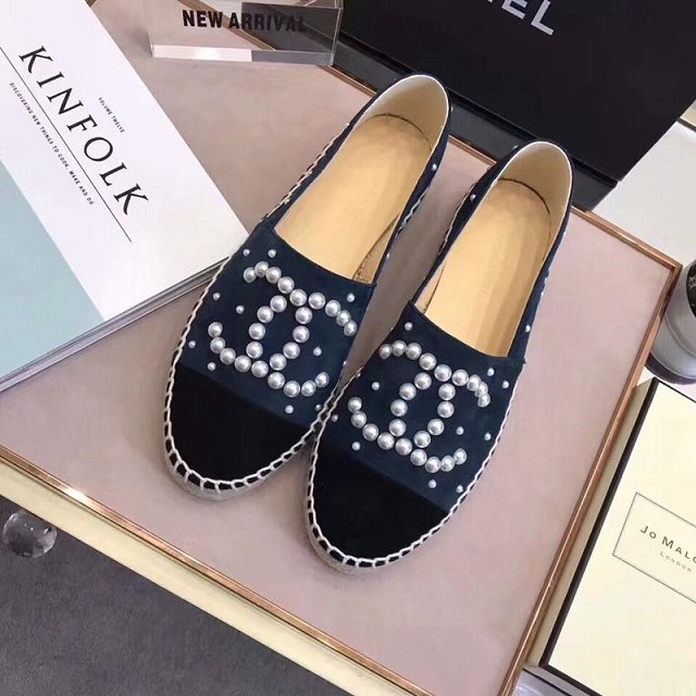 CC suede pearl espadrilles G34431