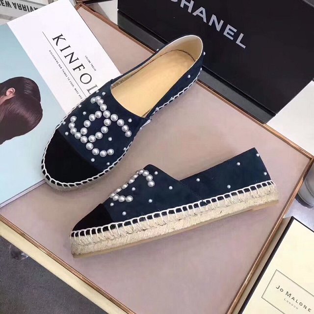 CC suede pearl espadrilles G34431