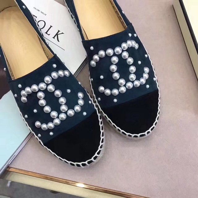 CC suede pearl espadrilles G34431