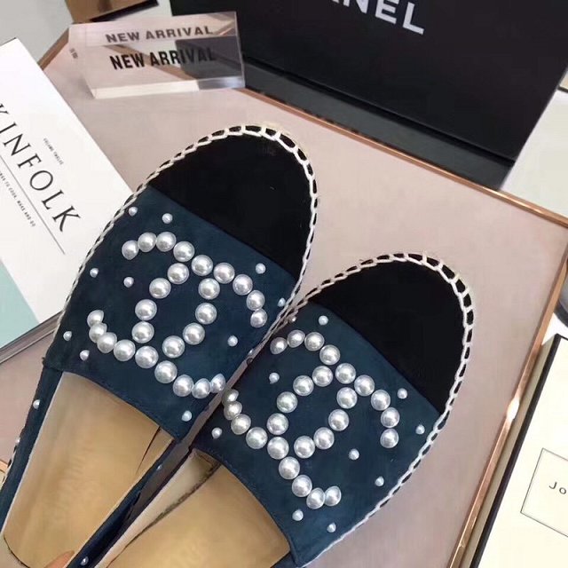 CC suede pearl espadrilles G34431