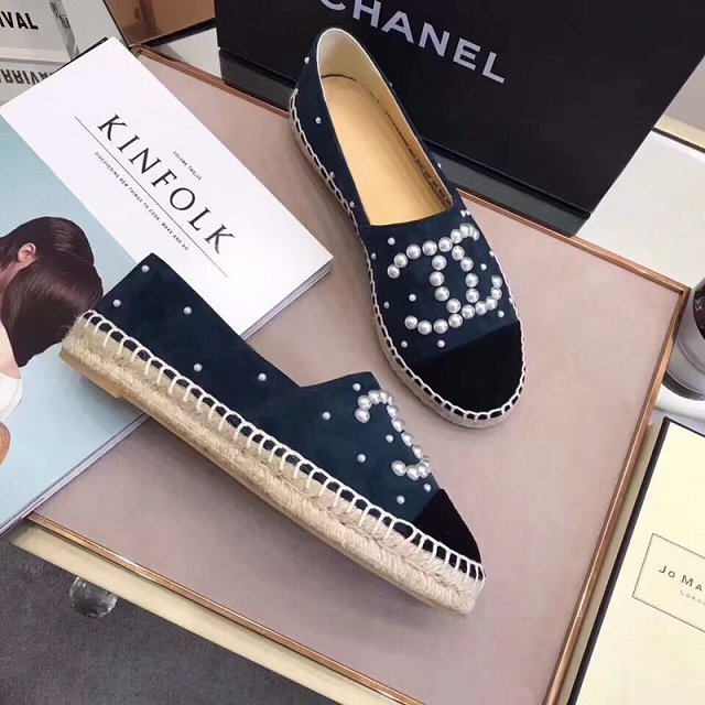 CC suede pearl espadrilles G34431