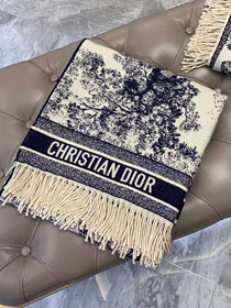 2020 Dior top quality cashmere blanket D133 blue