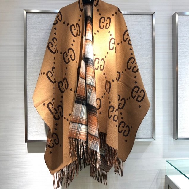 2020 GG top quality cashmere blanket G370 coffee