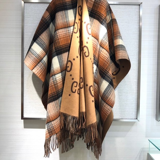 2020 GG top quality cashmere blanket G370 coffee